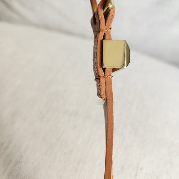 Calvin Klein Snake-Embossed Leather Slim Belt – Sz M - Picture 6 of 8